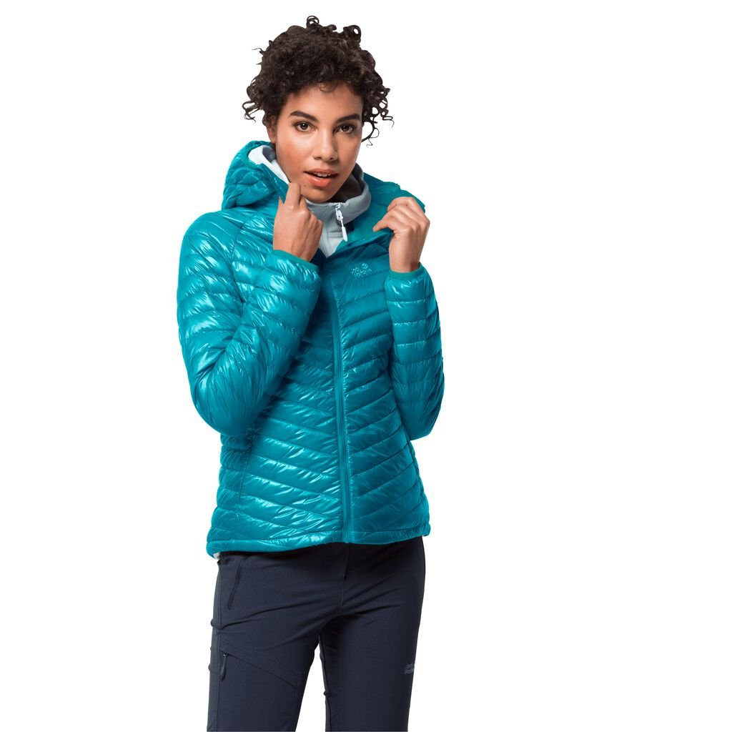 Jack Wolfskin ATMOSPHERE Vestes Femme Bleu Foncé - ISPQLTX-89